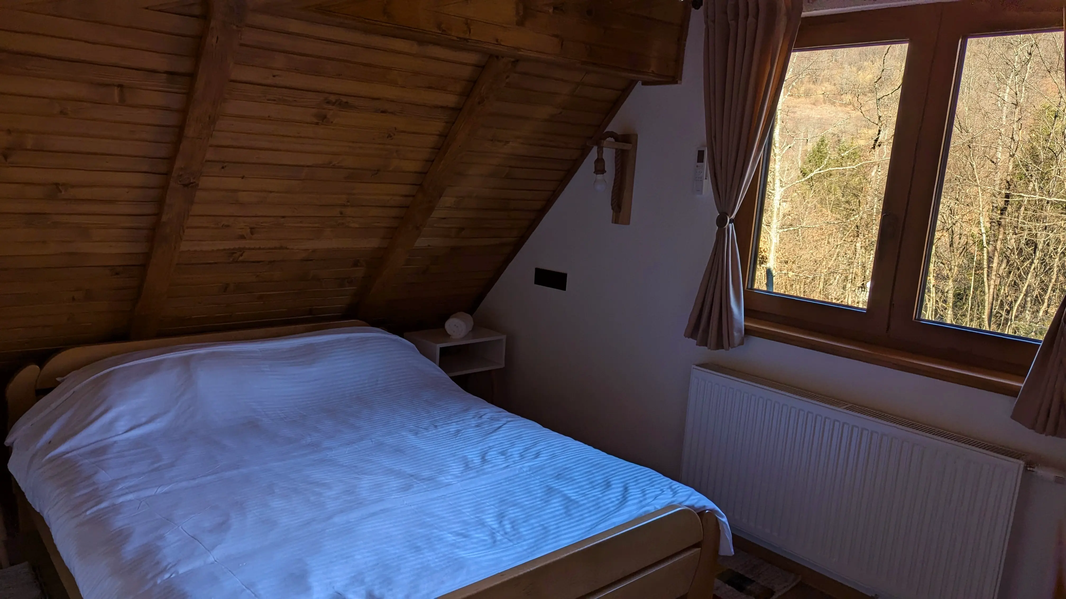 Vila with parking area